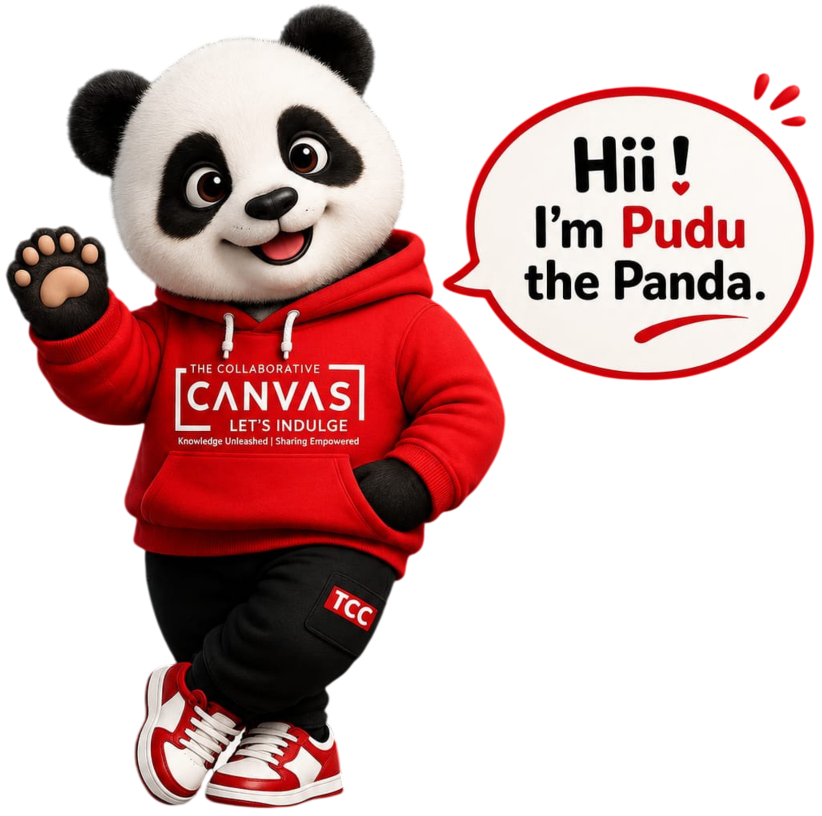 Pudu the Panda, Collaborative Canvas mascot